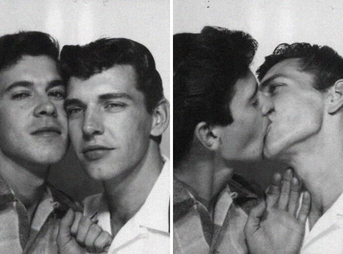 A Couple In A Photo Booth At Hastings Park | Vancouver, Canada, 1953