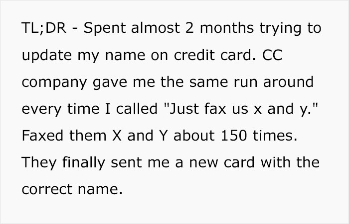 "Got My Card In The Mail 3 Days Later": After Almost Two Months Of Back And Forth With The Company, This Person Gets What They Want After Spamming Their Fax Machine