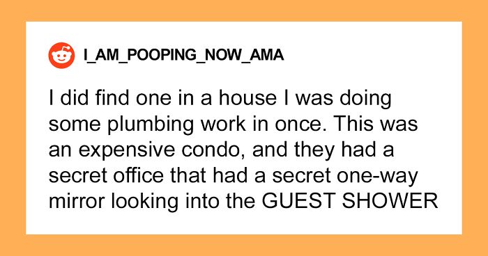 30 Construction Workers Share What Creepy Secret Rooms They Were Asked To Build