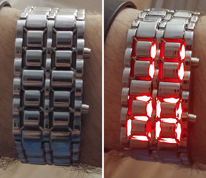 This Watch That Looks Like A Bracelet When The Time Isn't Displayed