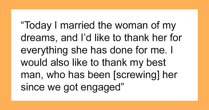 30 People Who Did Not Have A Good Time At A Wedding Because Of A Horrible Speech