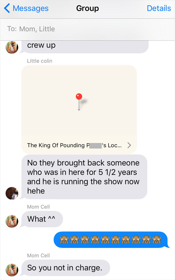 In A Group Chat With My Conservative Mom And Brother Who Is In The Military. He Accidentally Sent His Location