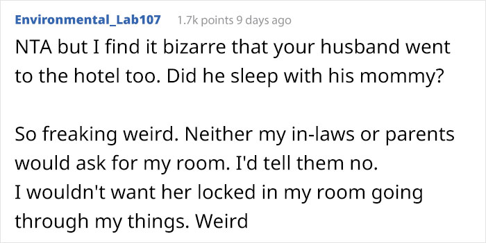 Woman Left In Tears To Stay At Hotel After Daughter-In-Law Refused To Let Her Sleep In Master Bedroom, Upset Husband Ends Up Leaving As Well Woman Left In Tears To Stay At Hotel After Daughter-In-Law Refused To Let Her Sleep In Master Bedroom, Upset Husband Ends Up Leaving As Well