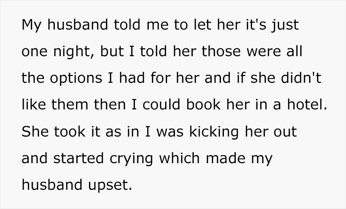 Woman Left In Tears To Stay At Hotel After Daughter-In-Law Refused To Let Her Sleep In Master Bedroom, Upset Husband Ends Up Leaving As Well Woman Left In Tears To Stay At Hotel After Daughter-In-Law Refused To Let Her Sleep In Master Bedroom, Upset Husband Ends Up Leaving As Well