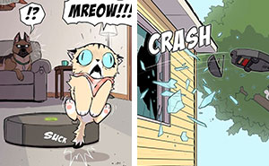 6 Nuevas tirás cómicas del dúo más querido de internet, Pixie y Brutus