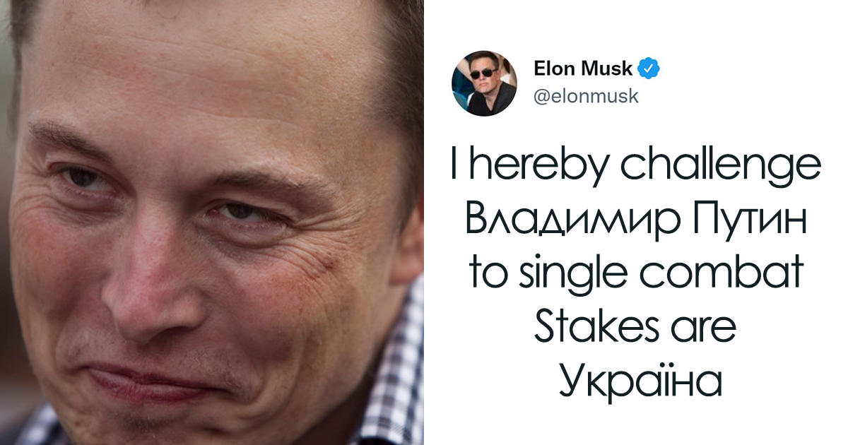 Elon Musk Challenged Vladimir Putin To A Fight For The Fate Of Ukraine - Vimarsana News