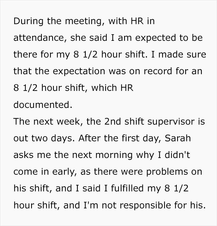 Employee Maliciously Complies To Work Only His 8 1/2 Hours, Makes The Company Lose $85k Per Year Employee Maliciously Complies To Work Only His 8 1/2 Hours, Makes The Company Lose $85k Per Year