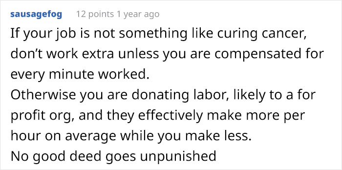 Employee Maliciously Complies To Work Only His 8 1/2 Hours, Makes The Company Lose $85k Per Year Employee Maliciously Complies To Work Only His 8 1/2 Hours, Makes The Company Lose $85k Per Year