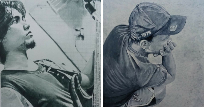 I Make Hyperrealistic Watercolor Paintings Using Monochromatic One Color (14 Pics)