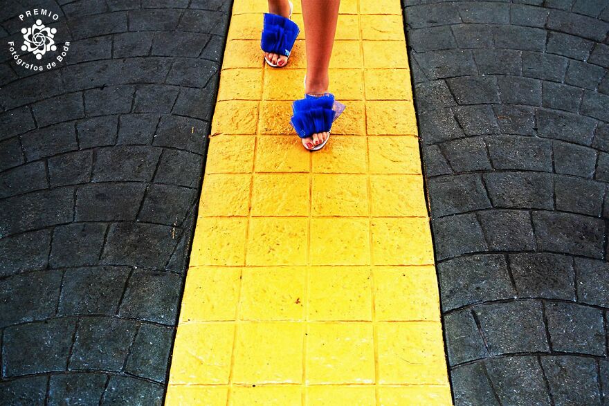 "Follow The Yellow Line" By Angel Blanco