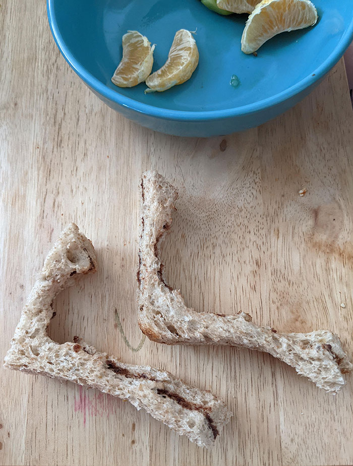 I Cut The Crust Off My Toddler's Sandwich So She Would Eat The Whole Thing. I Came Back To This