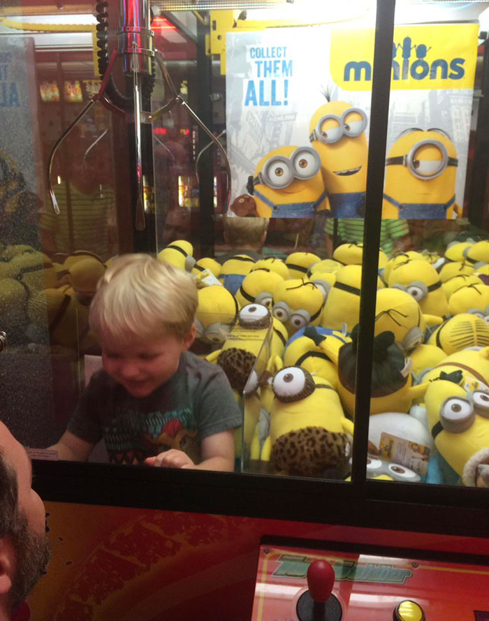 Seeing A Comic On The Internet Reminded Me Of This Brilliant Decision My Son Made. He Really Wanted A Minion I Guess