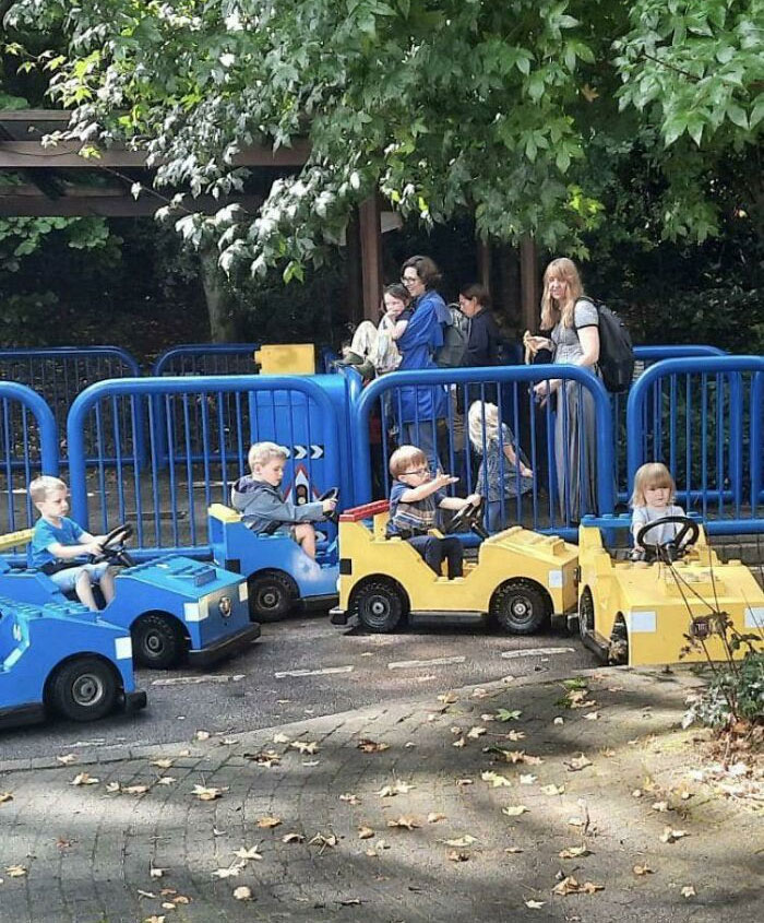 Kid Causing A Traffic Jam At Legoland