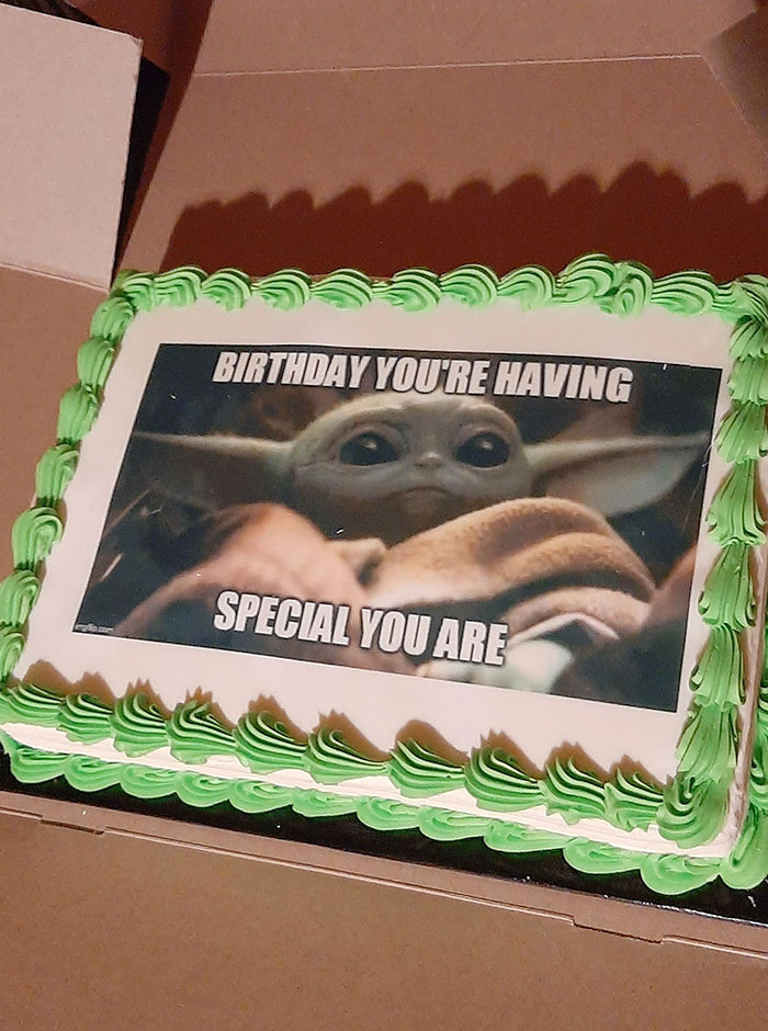 My Girlfriend Had A Cake Made For Me