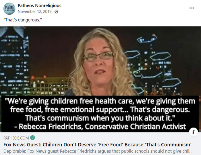 Yes, Much More Christian To Just Let Them Starve