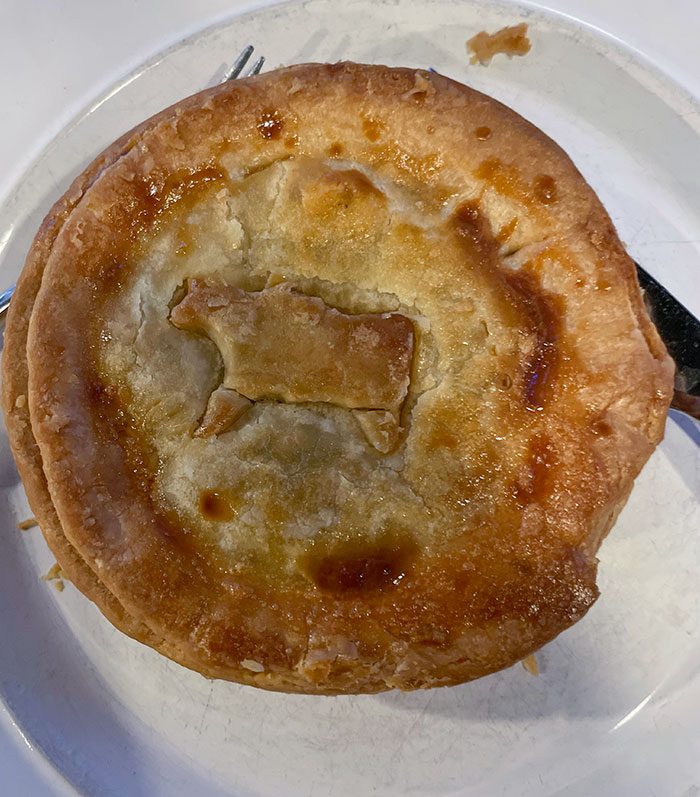 My Local Meat Pie Shop Puts The Animal On Top So You Can Tell What Type It Is