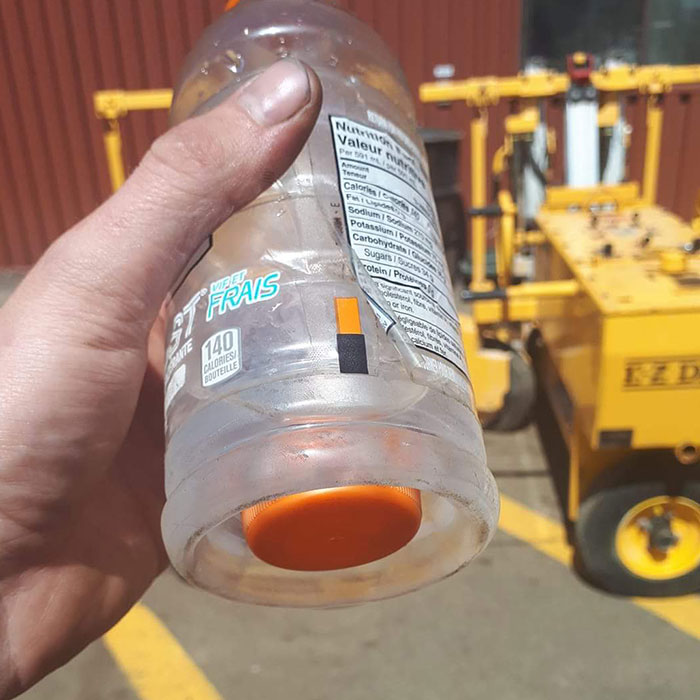 I Was Today Years Old When I Realized The Bottom Of A Gatorade Bottle Is Made To Hold The Cap