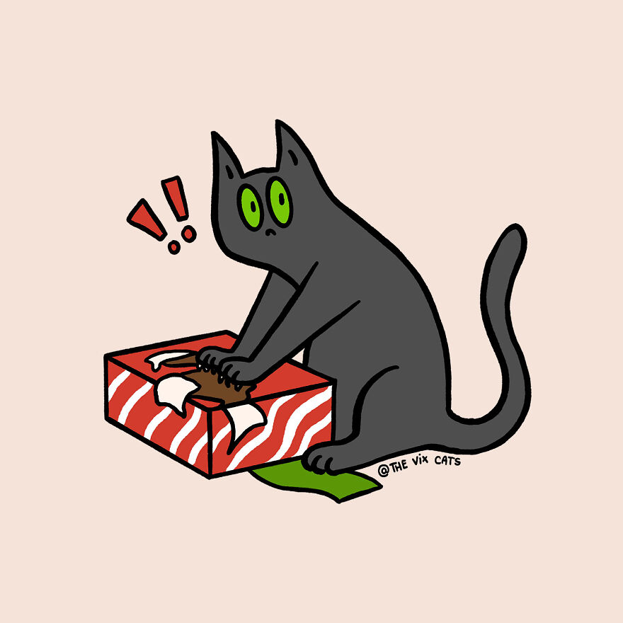 I Began Drawing Illustrations Of My Two Lovely Cats After I Got A Second Cat, Here's How It Went (21 Pics) I Began Drawing Illustrations Of My Two Lovely Cats After I Got A Second Cat, Here's How It Went (21 Pics)