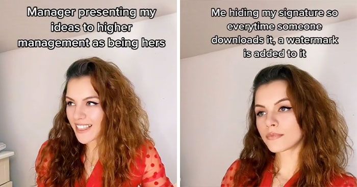 Employee Tired Of Boss Stealing Her Work Starts Adding A Hidden Signature To All Of Her Presentations, Shows How To Do It After Going Viral