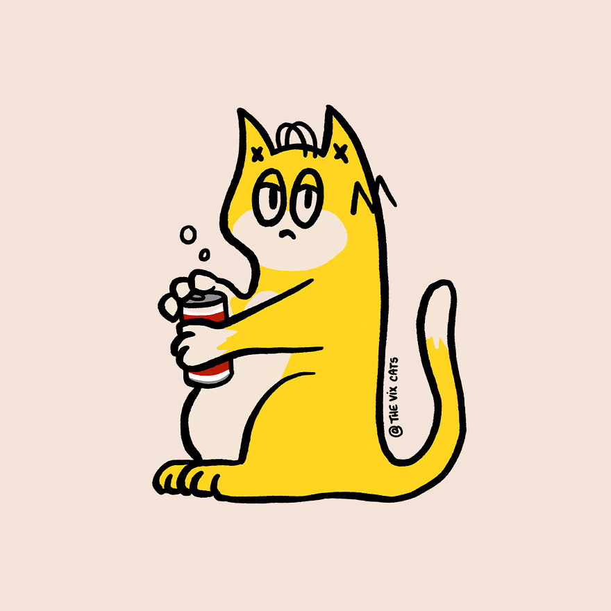 I Began Drawing Illustrations Of My Two Lovely Cats After I Got A Second Cat, Here's How It Went (21 Pics) I Began Drawing Illustrations Of My Two Lovely Cats After I Got A Second Cat, Here's How It Went (21 Pics)