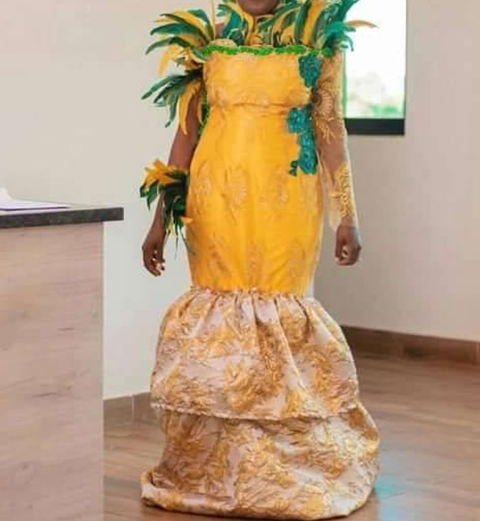She Was A Bride. I Just Don't Understand How She Can Look Like A Pineapple And A Bird