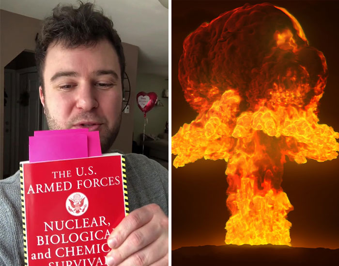 Guy Gives 8 Tips On What To Do In Case Of A Nuclear Explosion, Provided In The US Armed Forces Survival Manual