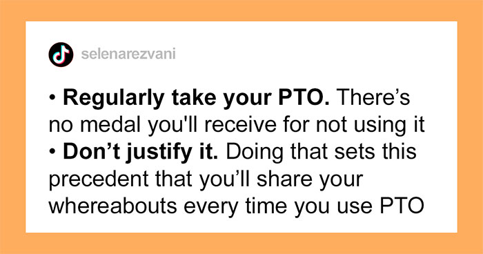 Expert Says “For Years, I Took My Paid Time Off All Wrong” And Explains How To Do It Correctly