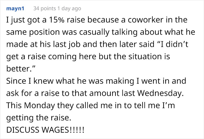 Management Bites Their Tongue When They Realize Employee Knows It's Illegal To Have A Policy Against Discussing Wages