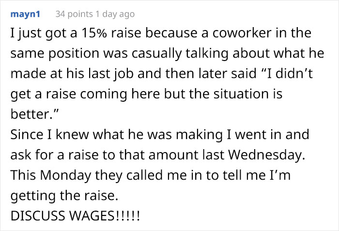 Management Bites Their Tongue When They Realize Employee Knows It's Illegal To Have A Policy Against Discussing Wages Management Bites Their Tongue When They Realize Employee Knows It's Illegal To Have A Policy Against Discussing Wages