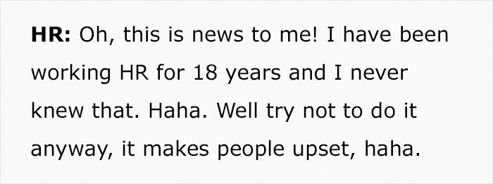 Management Bites Their Tongue When They Realize Employee Knows It's Illegal To Have A Policy Against Discussing Wages Management Bites Their Tongue When They Realize Employee Knows It's Illegal To Have A Policy Against Discussing Wages