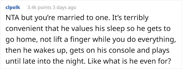 Husband Ignores Family Emergency To Take A Nap, Tries To Put All The Blame On His Wife Husband Ignores Family Emergency To Take A Nap, Tries To Put All The Blame On His Wife