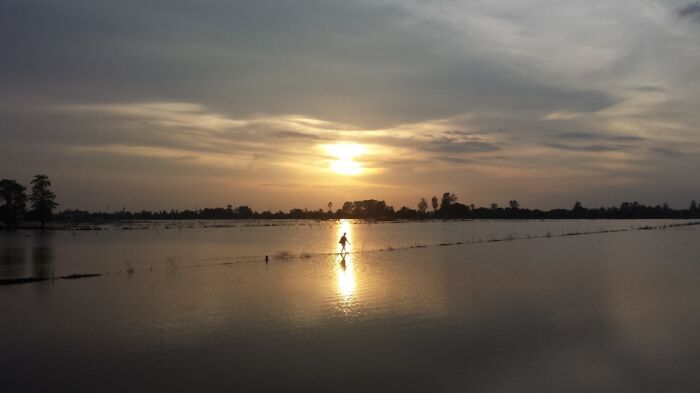 #13 Sunset And A Fisherman, Can Tho, Viet Nam.