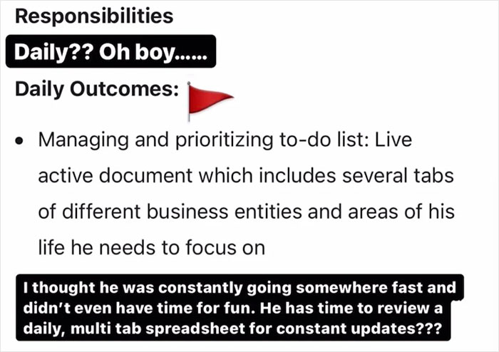 Person With 18 Years' Experience In HR Breaks Down This Insane Job Posting And It Shows Why It’s Important To Read Red Flags Person With 18 Years' Experience In HR Breaks Down This Insane Job Posting And It Shows Why It’s Important To Read Red Flags