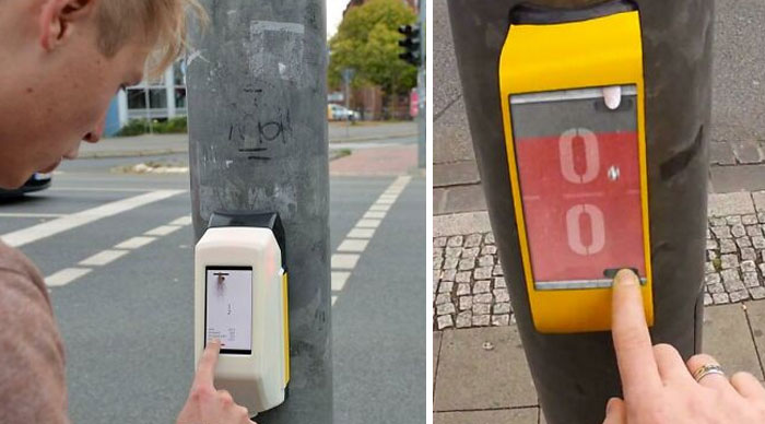 In Germany You Can Play Pong With The Person On The Other Side Of Traffic Lights