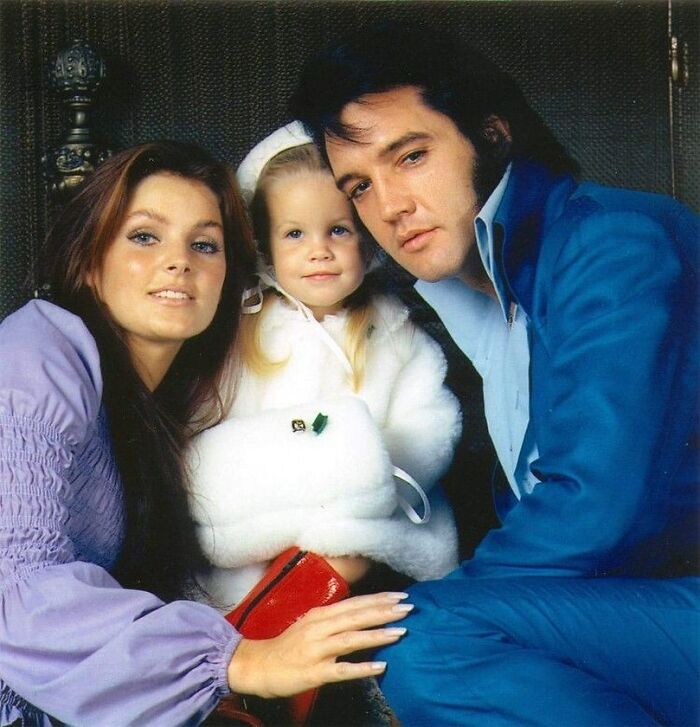 Elvis And Priscilla Presley With Their Daughter Lisa-Marie. Photographs By Frank Carroll