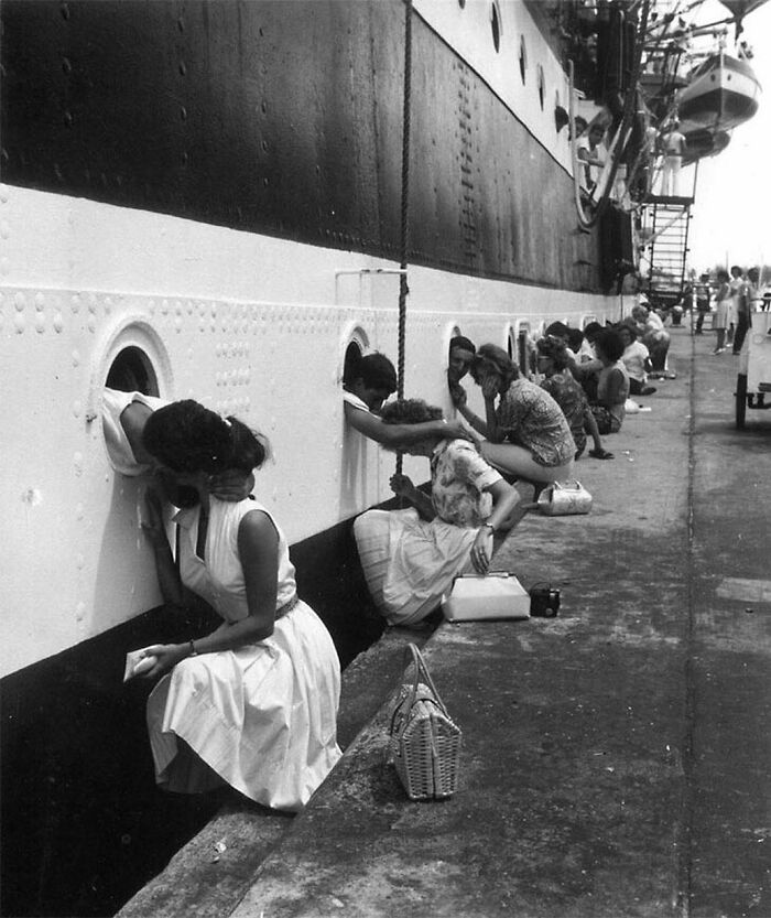 Wartime Kisses Before Departure