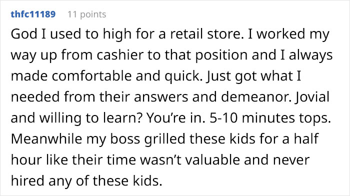 14 Times People Were Shocked By How Ridiculously Formal Minimum Wage Job Interviews Were, And Opposite Stories 14 Times People Were Shocked By How Ridiculously Formal Minimum Wage Job Interviews Were, And Opposite Stories