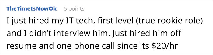 14 Times People Were Shocked By How Ridiculously Formal Minimum Wage Job Interviews Were, And Opposite Stories 14 Times People Were Shocked By How Ridiculously Formal Minimum Wage Job Interviews Were, And Opposite Stories