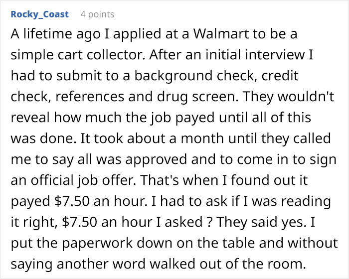 14 Times People Were Shocked By How Ridiculously Formal Minimum Wage Job Interviews Were, And Opposite Stories 14 Times People Were Shocked By How Ridiculously Formal Minimum Wage Job Interviews Were, And Opposite Stories