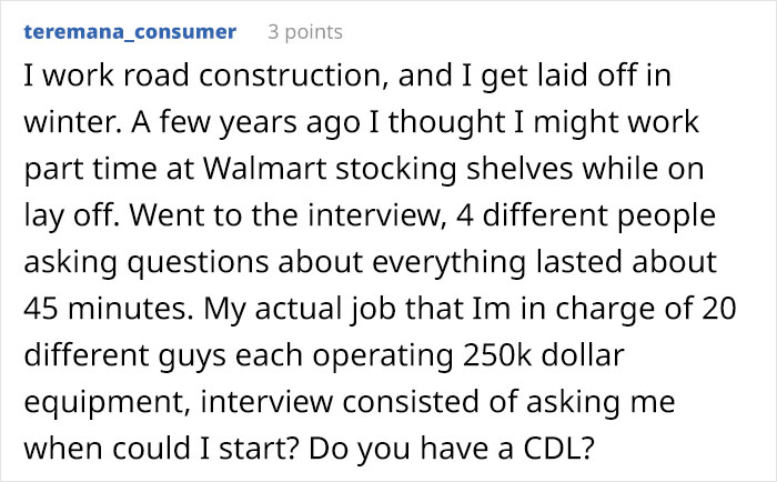 14 Times People Were Shocked By How Ridiculously Formal Minimum Wage Job Interviews Were, And Opposite Stories 14 Times People Were Shocked By How Ridiculously Formal Minimum Wage Job Interviews Were, And Opposite Stories