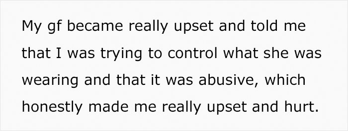 Guy Wonders If He Was Too Harsh After Demanding His Girlfriend Change Her Dress For A Colleague's Wedding Guy Wonders If He Was Too Harsh After Demanding His Girlfriend Change Her Dress For A Colleague's Wedding