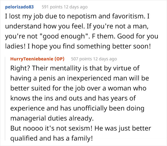 12 Waitresses Decide Not To Show Up For Work After Boss Promotes "Son Of A Friend" Without Any Experience Over Them 12 Waitresses Decide Not To Show Up For Work After Boss Promotes "Son Of A Friend" Without Any Experience Over Them