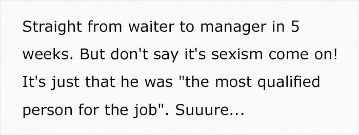 12 Waitresses Decide Not To Show Up For Work After Boss Promotes "Son Of A Friend" Without Any Experience Over Them 12 Waitresses Decide Not To Show Up For Work After Boss Promotes "Son Of A Friend" Without Any Experience Over Them