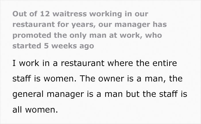 12 Waitresses Decide Not To Show Up For Work After Boss Promotes "Son Of A Friend" Without Any Experience Over Them
