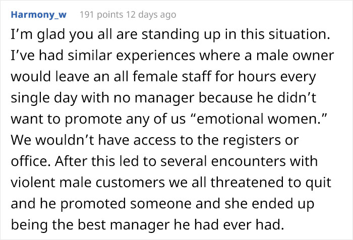 12 Waitresses Decide Not To Show Up For Work After Boss Promotes "Son Of A Friend" Without Any Experience Over Them 12 Waitresses Decide Not To Show Up For Work After Boss Promotes "Son Of A Friend" Without Any Experience Over Them