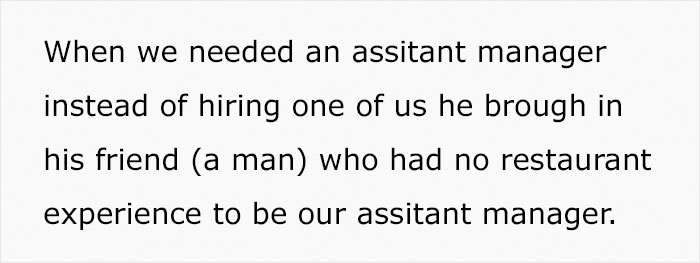 12 Waitresses Decide Not To Show Up For Work After Boss Promotes "Son Of A Friend" Without Any Experience Over Them 12 Waitresses Decide Not To Show Up For Work After Boss Promotes "Son Of A Friend" Without Any Experience Over Them