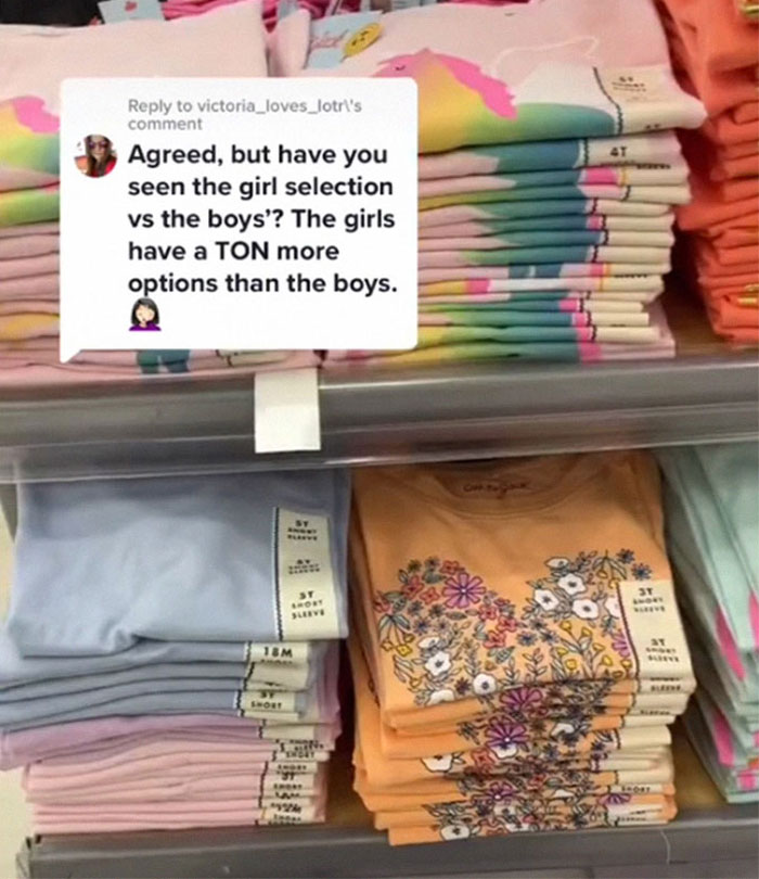 Video Goes Viral After TikTok Mom Discovers Girls' Clothes At Target Are Pricier And Less Functional Than Boys'