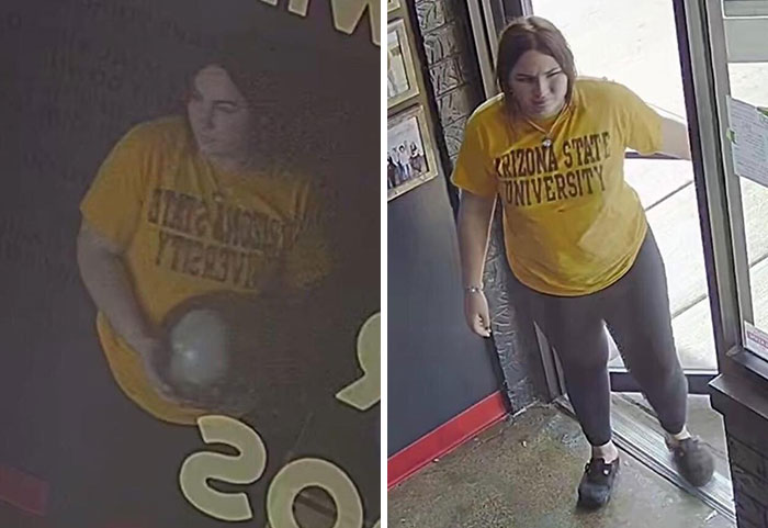 This Woman Caught On Security Camera Stealing My Late Uncle’s Custom-Made Skull Bowling Ball From A Restaurant In The Chicago Suburbs