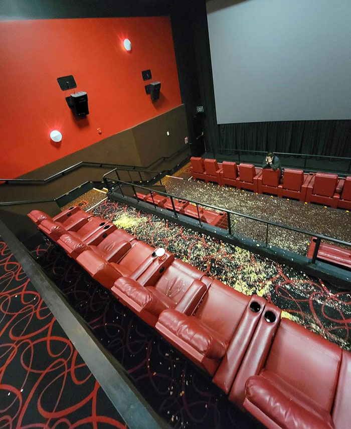 Please Have Some Respect And Clean Up After Yourself At Movie Theaters