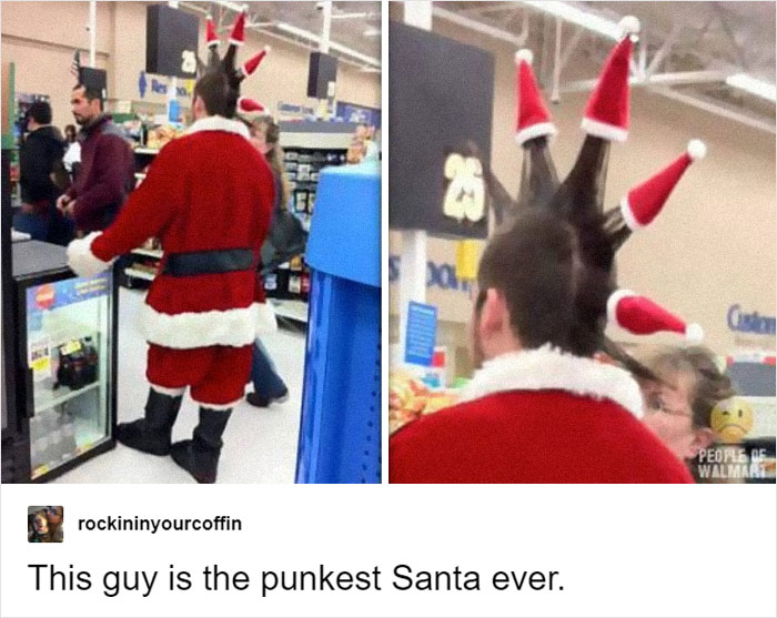 Punk Santa Is Coming To Town Santa